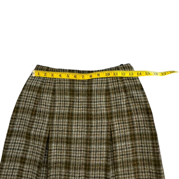 Vintage Riddella  Lined Box Pleat Wool Skirt - Picture 4 of 8